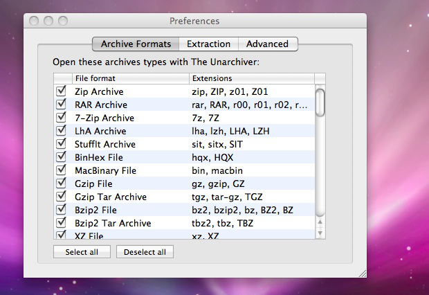 program to unzip 7z files for mac